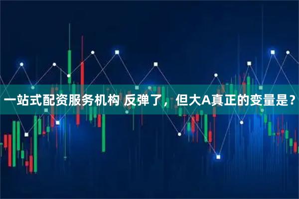 一站式配资服务机构 反弹了，但大A真正的变量是？